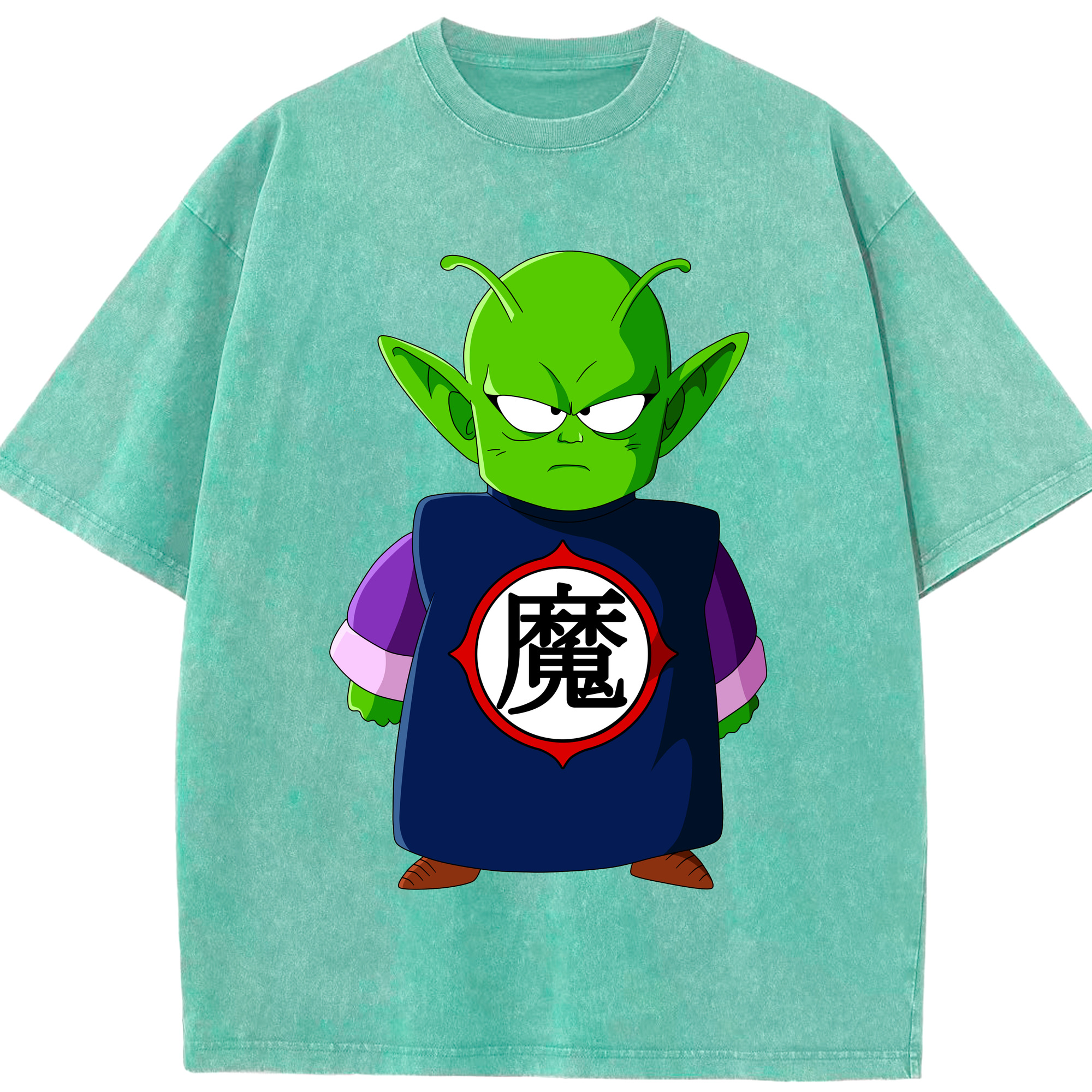 （画像用） ドラゴンボール ピッコロ DRAGON BALL Piccolo 綿100% ヴィンテージ風 半袖Tシャツ（フロントプリント）